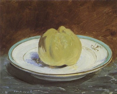 Mela su un piatto da Édouard Manet